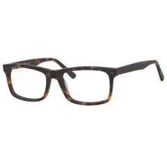 Esquire Designer Mens EQ1548 Reading Eyeglasses in Matte Tortoise 55 mm Custom Lens