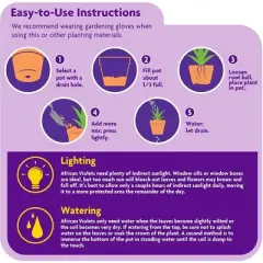 Miracle-Gro African Violet Potting Mix, 8 Quart Bag