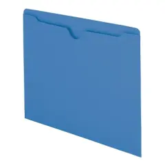 Smead File Jacket, Reinforced Straight-Cut Tab, Flat-No Expansion, Letter Size, 100 per Box