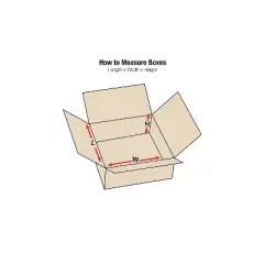 Partners Brand Flat Corrugated Boxes 20" x 12" x 3" Kraft 25/Bundle (20123)