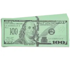 Learning Advantage One Hundred Dollar Play Bills, Set of 50