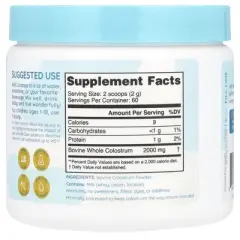 Wondercow Colostrum Powder, Unflavored, 4.23 oz (120 g)