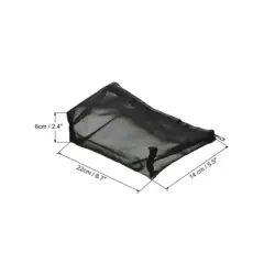 Unique Bargains Mesh Durable Zipper Portable Travel Home Storage Makeup Bag