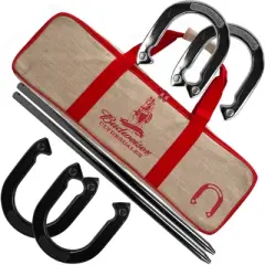 Toy Time Budweiser Horseshoes Set and Carrying Bag