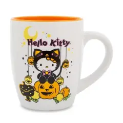 Silver Buffalo Sanrio Hello Kitty Pumpkin Patch Jumbo Curved Ceramic Latte Mug | Hold 25 Ounces