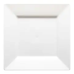Smarty Had A Party 6.5" White Square Plastic Cake Plates - 120 pcs