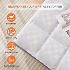 Comfortable and Soft Cloud Edition Experience Mattress: Filled with Plush Pillow Top Mattress Cover, Suitable for Deep Sleepers