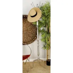 Traditional Iron Coat Rack Silver - Olivia & May
