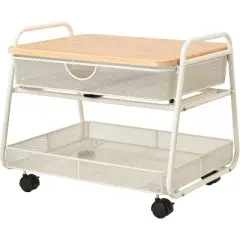 Safco Machine Stand Under-Desk Mobile 21"x16"x17-1/2" White 5208WH