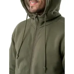 Wrangler Workwear Men's Full Zip Up Guardian Heavyweight Faux Shearling and Quilt Lined Hooded Jacket