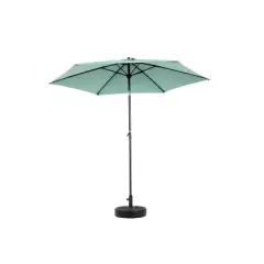 Kumasinova 9FT Patio Umbrella with Push-Button Tilt & Crank,Market Umbrella with 6-Rib,Outdoor Umbrella for Deck,Poolside & Garden