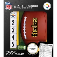 MasterPieces Officially Licsenced NFL Pittsburgh Steelers Shake N' Score Dice Game for Age 6 and Up