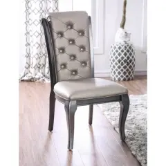 2pk Samantha Tufted Scrolled Back Side Dining Chair - HOMES: Inside + Out