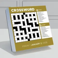 TF Publishing 8.75"x5.5" 2026 Daily Word Puzzle Daily Desktop Calendar