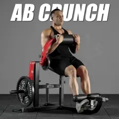 ER KANG Ab/Back Machine, AB Crunch Back Extension Machine, AB Workout Machine, Core Machine Upper Body Strength Training Home Gym Equipment