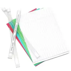 Mabis ID Wrist Bands, 50 Count, Tubular and Waterproof with Multiple Insert Colors, Hospital ID Bracelet, Party Wristbands or Event Bracelet