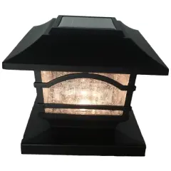 Maxsa Innovations Solar 4pk Post Cap and Deck Railing Lights