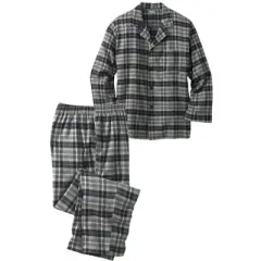 KingSize Men's Big & Tall Plaid Flannel Pajama Set Pajamas