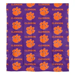 NCAA Clemson Tigers Rotary Bed Set