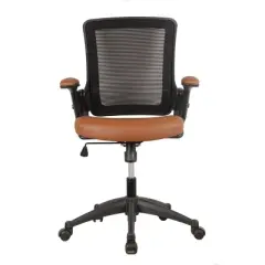 Task Office Chair Mesh Mid Back Adjustable Arms Reclining Seat for Home Office Use -3irtyhousy