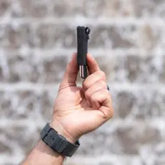 Minimalistic Wallet for Men and Women - Slim Wallet Fits In Front Pocket - Holds 4-15 Cards - Hidden Cash Holder and Key Holder Pocket (Black)