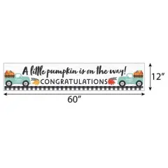 Big Dot of Happiness Happy Fall Truck - Baby Shower Decorations Party Banner