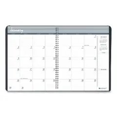 24-Month Recycled Ruled Monthly Planner, 11 x 8.5, Black Cover, 24-Month: Jan 2026 to Dec 2027