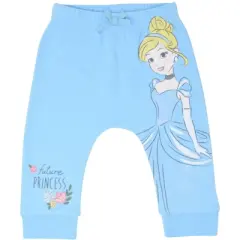 Disney Princess Belle Aurora Cinderella Baby Girls 3 Pack Pants Newborn to Infant