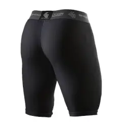 Shock Doctor Compression Shorts with Cup Adult - Black L
