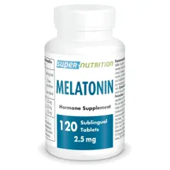 SuperSmart Melatonin 2.5mg (Ultra Fast Acting) - Natural Melatonin | Natural Mint Flavor | Non-GMO - Sugar & Gluten Free - 60 Sublingual Tablets