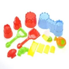 Ready! Set! Play! Link 23"Sandbox Castle 2-In-1 Sand And Water Table Beach Play Set For Kids