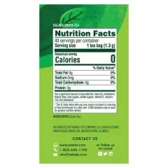 Salada Green Tea Classic Green with 40 Individually Wrapped Tea Bags Per Box (Pack of 6)