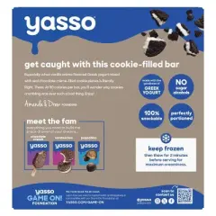 Yasso Frozen Greek Yogurt - Cookies 'n Cream Bars - 4ct