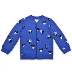 Disney Boy's 3-Pack Mickey Mouse Graphic Zip Up Jacket, Graphic Raglan Tee and Jogger Pant Set for toddler