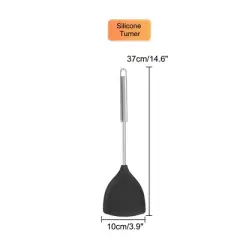 Unique Bargains Heat Resistant Non-scratch Non-Stick Silicone Turner