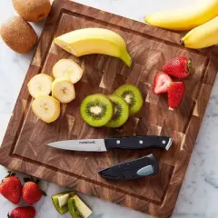 Farberware 3.5" Paring Knife Black: Stainless Steel Kitchen Knife, Riveted Handle, Hand Wash, Lifetime Warranty