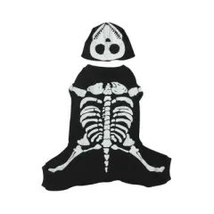 Casual Canine Cotton Glow Bones Dog Costume(Black)