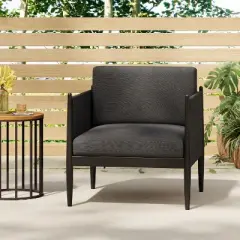 FIONECA Chair, Modern Accent Chair with Cushions for Living Room, Bedroom, Balcony or Patio Seating