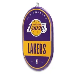 NBA Los Angeles Lakers Embossed Metal Pill Wall Sign