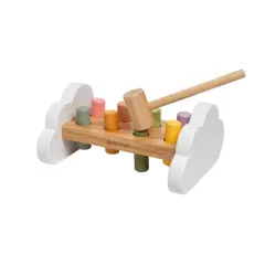 Pearhead Wooden Hammer Bench Toy - 10pc