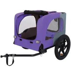 Gulches Pet Strollers: Purple Bicycle Pet Cart for Small and Medium Pets