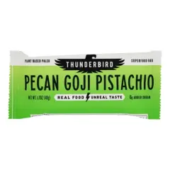 Thunderbird Real Food Bars Pecan Goji Pistachio Superfood Bar - Case of 12/1.7 oz