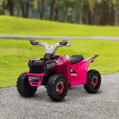 TopComfy Baby Walkers Kids ATV Quad Car, Four Wheeler for Kids with Forward Backward Function, Wear Resistant Wheels, Pink, 26.2"*15"*11.8"