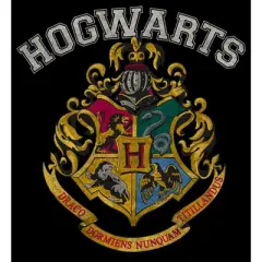 Men's Harry Potter Vintage Hogwarts Crest White Sweatshirt