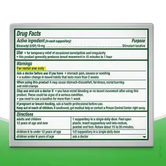 Dulcolax Laxative Suppositories, 16 Count