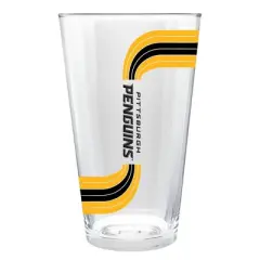 NHL Pittsburgh Penguins Retro Wave Pint Glass - 16oz