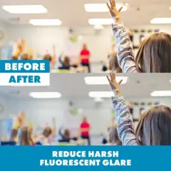 Educational Insights Fluorescent Light Filters 2' x 4', Whisper White, Set of 4