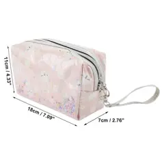 Unique Bargains Women's Portable Rabbit Sequin Makeup Bag 1 Pc