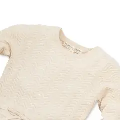 Hope & Henry Girls' Long Sleeve Balloon Sleeve Sweater Dress, Toddler