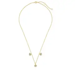 SHINE by Sterling Forever Sterling Silver Half Halo Opal Pendant Necklace